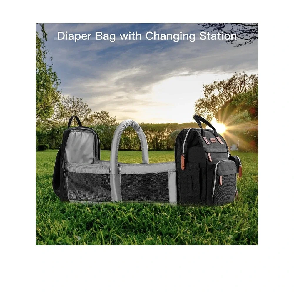 ISMGN Baby Bag, Large, Baby Backpack‎ Water Proof/combo Diaper Bags Organizer